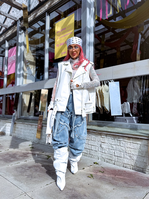 "READY FEST" LUX denim pants P7902 - blue